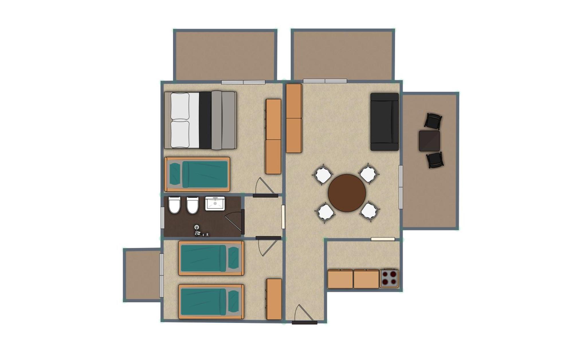 Residence Rainbow Bellaria-Igea Marina Phòng bức ảnh